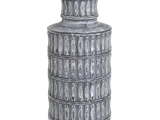 Βάζο Κεραμικό 3-70-140-0014 Δ15Χ29 Grey Inart Κεραμικό