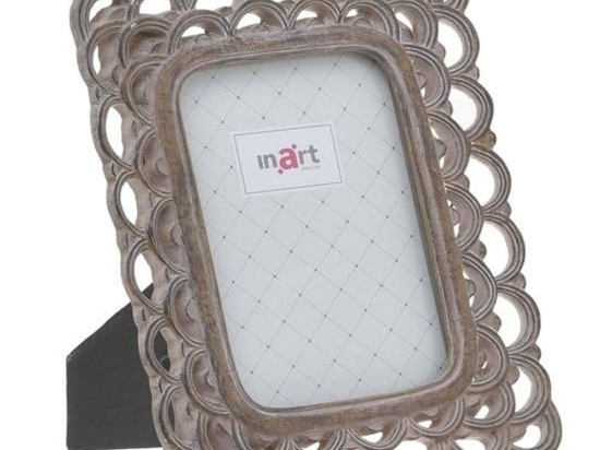 Κορνίζα 3-30-634-0171 15Χ20 Antique Brown-Beige Inart Πολυρεσίνη