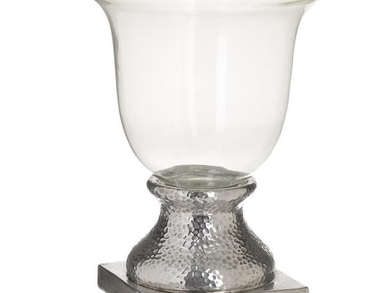 Κηροπήγιο 3-70-507-0268 D25X32 Silver Inart Κεραμικό