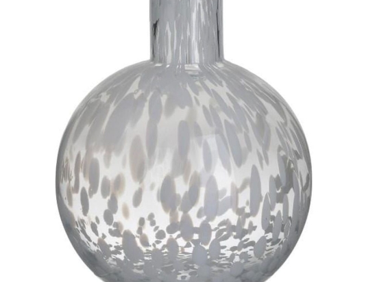 Βάζο Γυάλινο 3-70-621-0055 18Χ23 Clear-White Inart Γυαλί