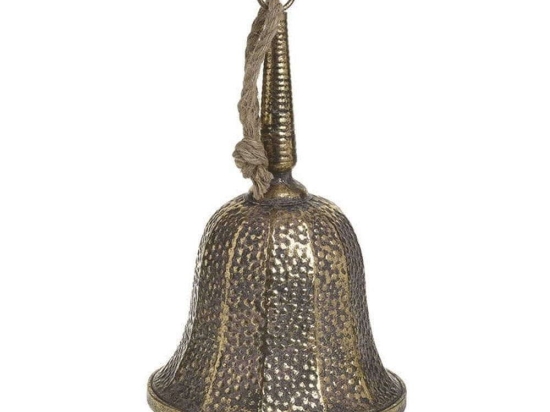Διακοσμητική Καμπάνα Κρεμαστή 2-70-669-0043 Φ25x42cm Gold Inart Μέταλλο