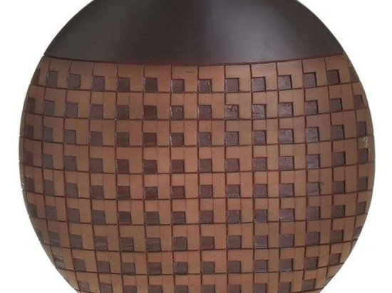 Βάζο 3-70-932-0124 26x10x28cm Brown Inart Πολυρεσίνη