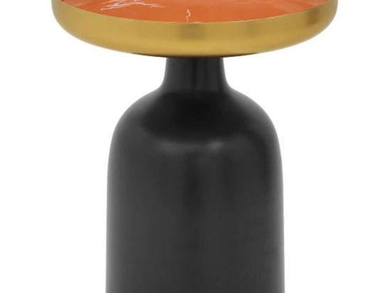 Τραπεζάκι Βοηθητικό 3-50-873-0017 Φ44x44cm Multi-Orange Inart