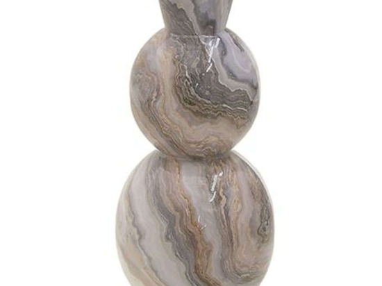 Βάζο Marble Effect 3-70-650-0051 Φ16x33cm Multi Inart Μέταλλο