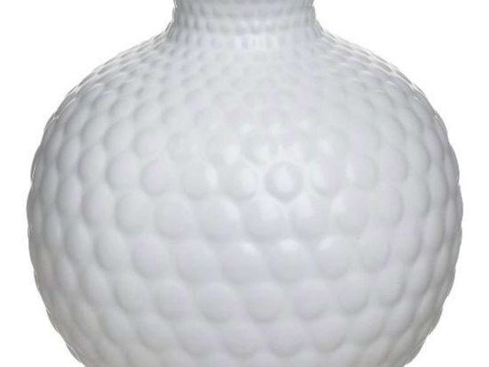 Βάζο 6-70-129-0004 Φ17x17cm White Click Κεραμικό