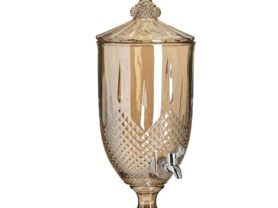 Γυάλα Με Βρυσάκι 6-60-151-0046 20x18x52cm 5lt Honey Click Γυαλί
