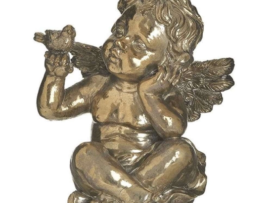 Διακοσμητικός Άγγελος 2-70-507-0005 23x18x28cm Gold Inart