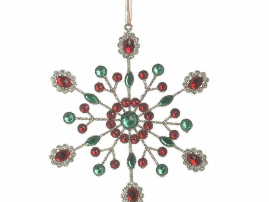 Στολίδι (Σετ 4Τμχ) 2-70-769-0085 Φ14cm Green-Red Inart