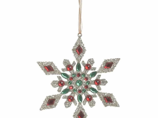 Στολίδι (Σετ 4Τμχ) 2-70-769-0086 Φ16cm Green-Red Inart