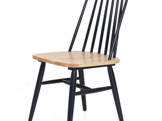 Καρέκλα Τραπεζαρίας Kristie Natural-Navy Blue (42x52x87) Soulworks 0600005 Ξύλο