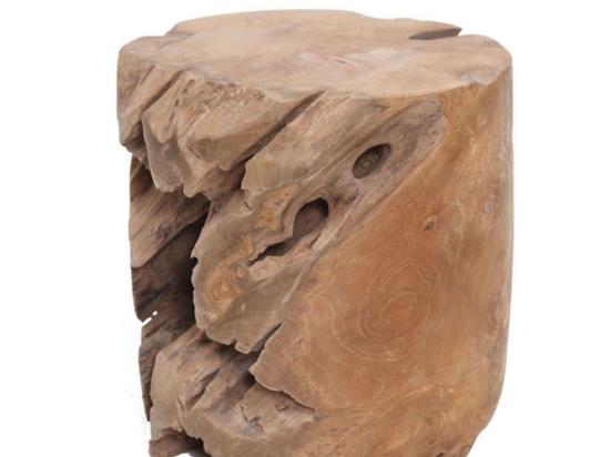 Σκαμπό Nazare 0490031 (40x40x40) Natural Soulworks Ξύλο