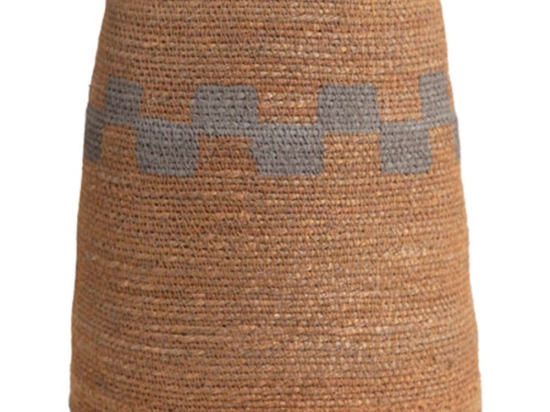 Καλάθι Chiapas 840017 19x19x23cm Natural-Grey Soulworks Seagrass