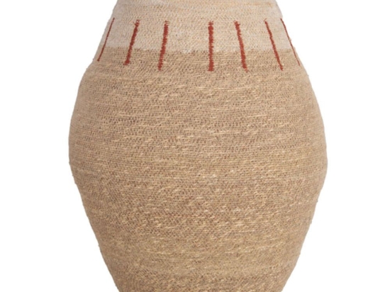 Καλάθι Hidalgo 840014 42x42x63cm Natural-Red Soulworks Seagrass