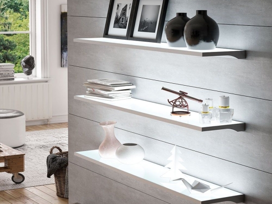 Ράφι Φωτιζόμενο Led ΤΕΟslim 200-188S0450NS 45x23cm 2,1-4,4cm 4,85w 4000K Clear