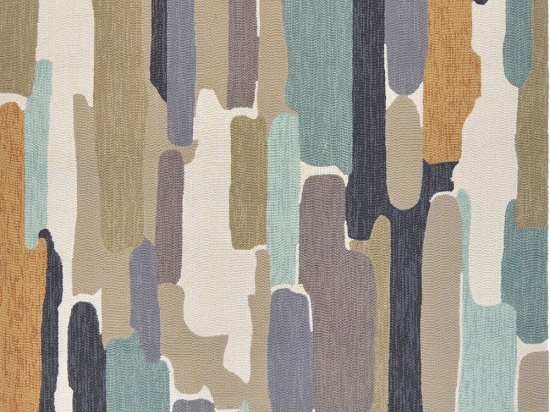 Χαλί Trattino Sea 444804 Ciel-Brown Harlequin 160X230cm
