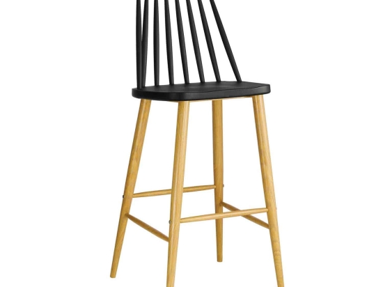 Σκαμπό Μπάρ Lavida Black ΕΜ153,2 43X49X107 cm Μέταλλο,Πολυπροπυλένιο