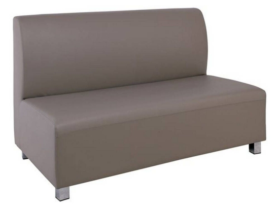 Καναπές 2θέσιος Bandy Ε952,24 130x71x88cm Pu Sand-Grey Τεχνόδερμα