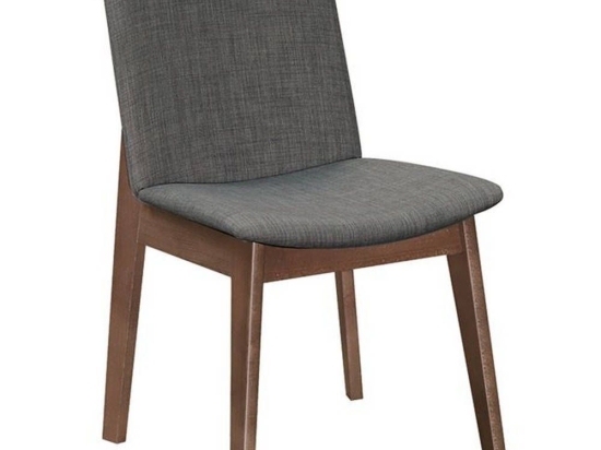 Καρέκλα Emma Grey Ε7872,1 49x57x83cm Σετ 2τμχ Ξύλο,Ύφασμα
