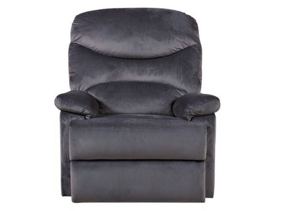Πολυθρόνα Luisa Relax Dark Grey Velure Ε9780,3 80x90x99cm Βελούδο