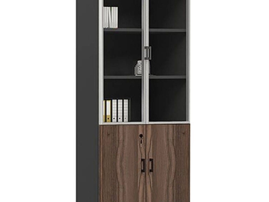 Βιβλιοθήκη Advance ΕΟ825 80x40x200cm Wallnut-Grey