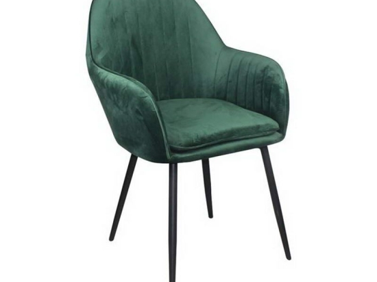 Πολυθρόνα Valery ΕΜ711,3 55x61x87cm Black Forest Green Σετ 2τμχ
