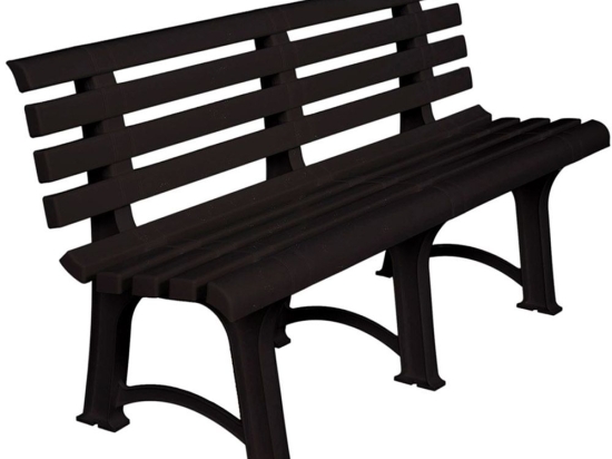 Παγκάκι Κήπου Atena Ε368,2 150x73x51cm Anthracite Τριθέσιος
