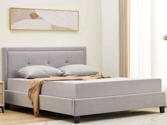 Κρεβάτι Beco (Για Στρώμα 160x200cm) Ε8114,1 170x216x100cm Light Grey Διπλό