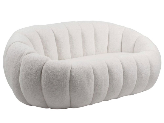 Καναπές Διθέσιος Beverly Ε7161,1 148x82x62cm White