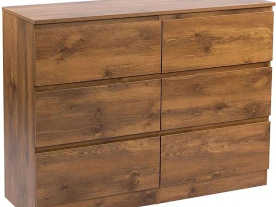 Συρταριέρα Borneo Ε7016,1 115x40x85cm Walnut