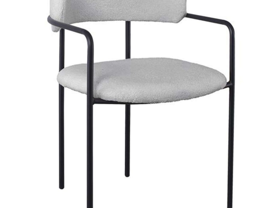 Πολυθρόνα Gillan ΕΜ787,2 54x54x81cm Grey-Black Μέταλλο,Ύφασμα