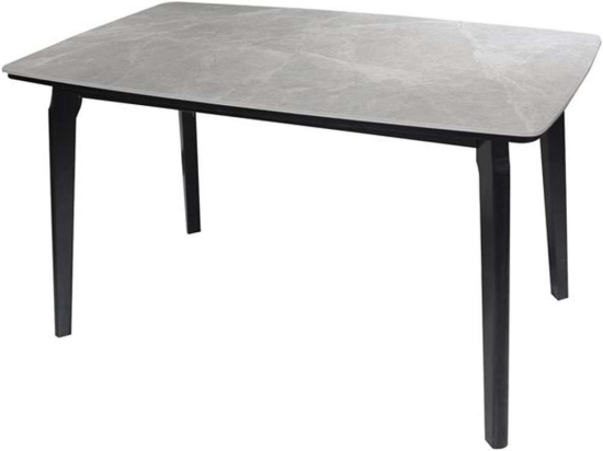 Τραπέζι Dalin Ε796,2 130x80x74cm Marble Grey-Black Ξύλο,Τεχνομάρμαρο