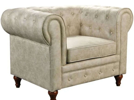 Πολυθρόνα Chesterfield Ε942,11 110x82x77cm Beige