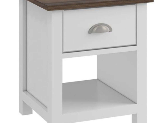 Kομοδίνο Luxor Ε740,3 45x40x50cm Walnut-White
