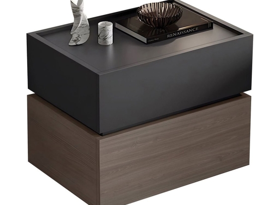 Κομοδίνο Vanity Ε7351,1 60x40x45cm Anthracite-Walnut