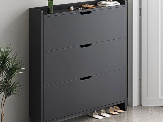 Παπουτσοθήκη MDF Ε8330,1 80x17x115cm Grey