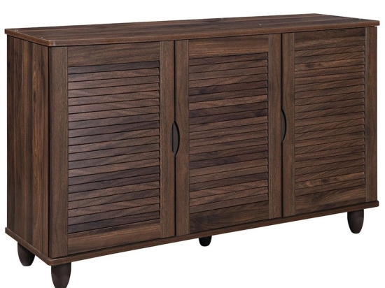 Παπουτσοθήκη 3 Πόρτες Ε83730 110x33x77cm Walnut