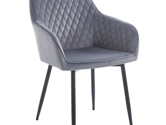 Πολυθρόνα Lila ΕΜ7851,2 56x60x81cm Black-Grey