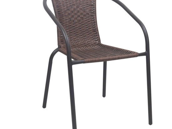 Πολυθρόνα Στοιβαζόμενη Baleno-W Ε2401,0 52x60x72cm Brown