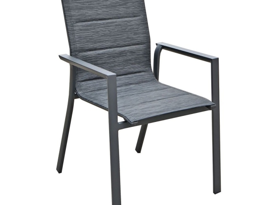 Πολυθρόνα Dining Napoli Ε6728,1 59x62x90cm Anthracite-Black