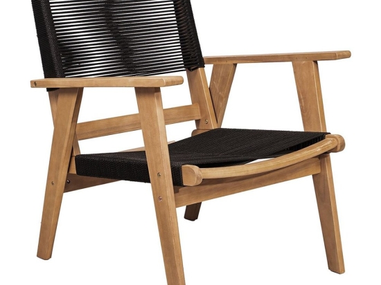 Πολυθρόνα Βεράντας - Κήπου Coffee Living Ε2351,1 66x71x84cm Natural-Black