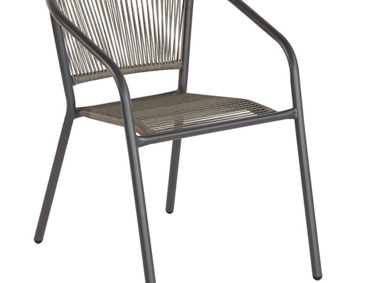 Πολυθρόνα Στοιβαζόμενη Patty Ε2391,2 54x61x73cm Anthracite-Grey
