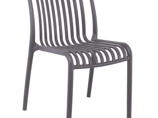Καρέκλα Στοιβαζόμενη Moda-N Ε3801,2Ν 51x57x78cm Grey