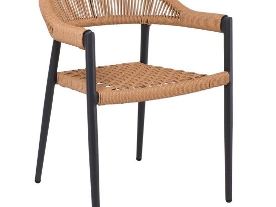 Πολυθρόνα Βεράντας-Κήπου Madison Ε6724,1 58x56x78cm Anthracite-Natural