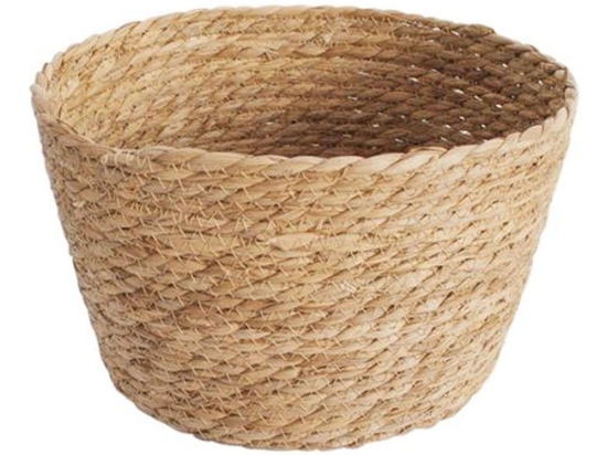 Καλάθι 00.06.61380 Φ27x16,5cm Ψάθινο Natural Ψάθα