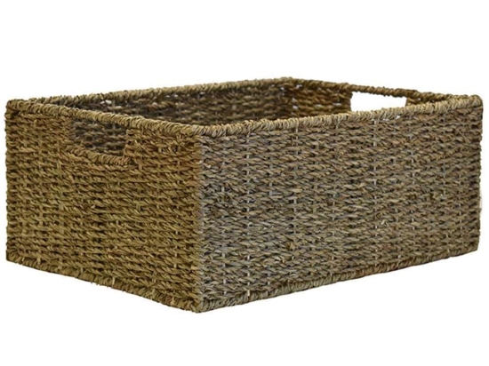 Καλάθι Με Χούφτες 00.06.66145 40x28x16cm Ψάθινο Natural Ψάθα