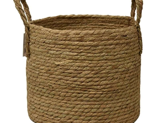 Καλάθι 00.06.67487 Φ29x26cm Ψάθινο Natural Ψάθα