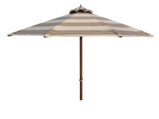 Ομπρέλα Επαγγελματική Fiji 01-00-1237 290gr/m² Φ2m Striped Beige-Brown