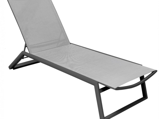 Ξαπλώστρα Tulip 01-00-2393 200x65x33/104cm Anthracite