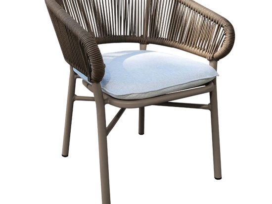 Πολυθρόνα Berry/P 01-00-2856 60x58x76cm Taupe-Grey