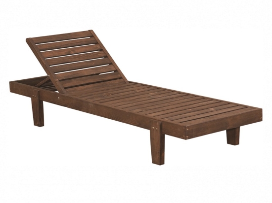 Ξαπλώστρα Aegean 01-00-479 64x200x34cm Walnut
